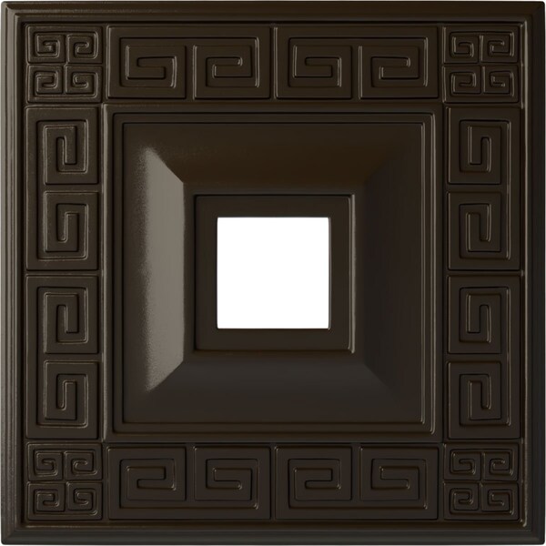 Ekena Millwork Eris Ceiling Medallion (Fits Canopies up to 9 7/8"), 18"W x 18"H x 3 1/2"ID x 1 1/8"P, Stone Hearth CM18ERSHF - main